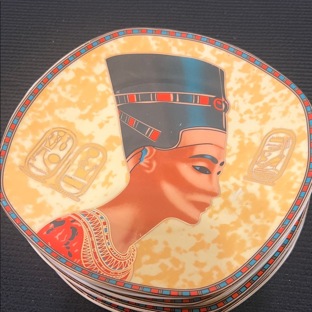 Vintage Egyptian Themed Desert Plates
